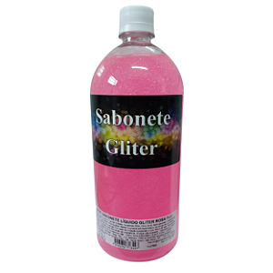 Sabonete Liquido Gliter Rosa 1L