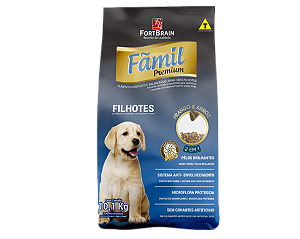 Fãmil Cães Filhotes 10,1 Kg Sabor Frango e Arroz