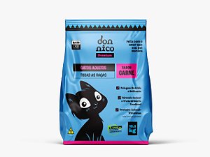 Ração Don Nico Gatos Adultos 10,1kg Sabor Carne e Frango