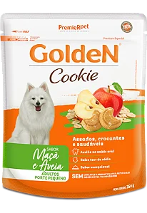 Golden Cookie Para Cães Adultos Pequeno Porte Sabor Maça e Aveia