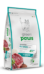 Green Paws Gatos Castrado Pele Sensível 10,1Kg Sabor Cordeiro