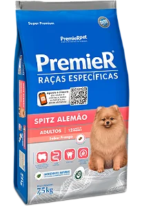 PremieR Raças Específicas Spitz Alemão Adulto Porte Pequeno 7,5Kg Sabor Frango