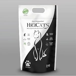 Areia Higiênica Biodegradável Higicats 3kg
