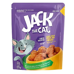 Sachê para Gatos Jack The Cat - Sabor Peixe ao Molho 85gr