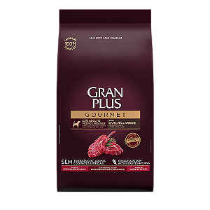 Gran Plus Gourmet Cães Adultos Porte Médio E Grande 15Kg Sabor Ovelha e Arroz