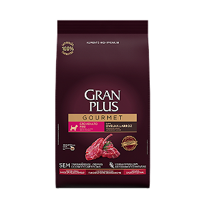 Gran Plus Gourmet Cães Adultos Porte Pequeno 10,1Kg Sabor Ovelha e Arroz