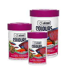 Alcon Colours - 20g Alimento completo em flocos para peixes ornamentais