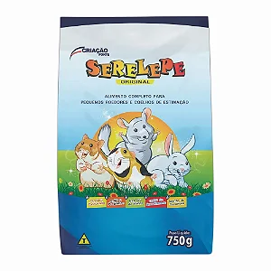 Serelepe - Alimento Completo para Pequenos Roedores e Coelhos de Estimação 750g