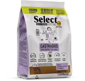 Ração Select By Monello Castrados – Gatos Adultos 1,5kg