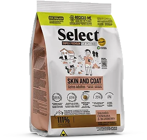 Ração Select By Monello Skin and Coat – Gatos Adultos 1,5kg