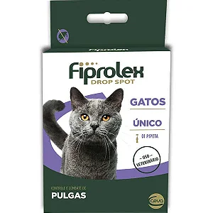 Fiprolex Dorp Spot Controle e Combate de Pulgas em Gatos