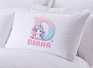 Fronha Infantil Unicórnio Personalizada com Nome