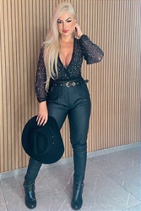 CALÇA COURO ALESSANDRA