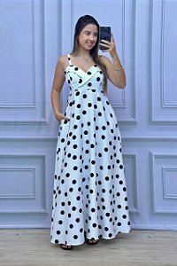 VESTIDO LONGO MARRANT POÁ GEORGIA