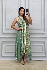 VESTIDO LONGO VISCOLINHO INDIANO ESTER