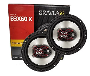 Par Alto Falante Bravox B3X60X - 6 Polegadas - 4 Ohms.