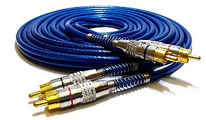 Cabo Rca 5 Metros - Profissional Plug Metal - Storm Tech