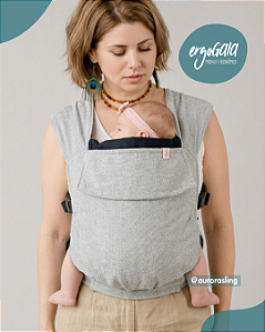ErgoGAIA | Mochila Ergonômica | Cinza e Preto