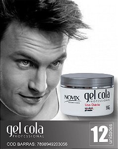 GEL COLA USO DIÁRIO 250G - KIT 12 UNIDADES