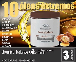 MASCARA ANTI EMBORRACHAMENTO 10 OLEOS EXTREMOS 500G - KIT 03 UNIDADES