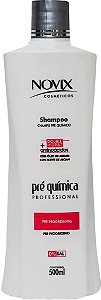 SHAMPOO PRÉ QUÍMICA NOVIX PROFISSIONAL 500ML - KIT 06 UNIDADES