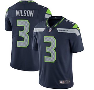 Russell Wilson Autographed Gray Seattle Jersey - Beautifully