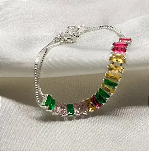 Pulseira baguete veneziana color