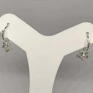 Argolinha florzinha cravejada