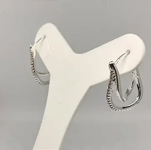 Argola fio duplo cravejado