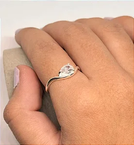 Anel Mindinho Gota Pinky Ring