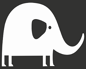 Pet Linha Decorativa em Acrílico - Elefante