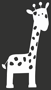 Pet Linha Decorativa em Acrílico - Girafa