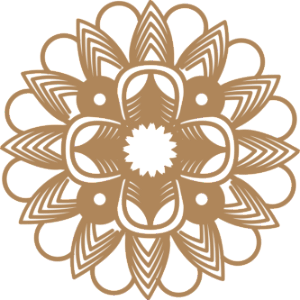 Mandala Floral Decorativa 1 em MDF Cru