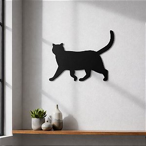 Placa Decorativa Gato 3 em Acrílico