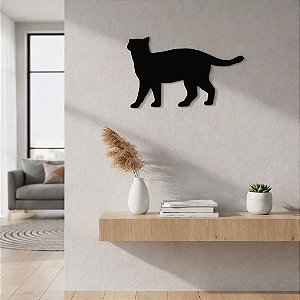 Placa Decorativa Gato 4 em Acrílico