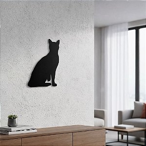Placa Decorativa Gato 5 em Acrílico