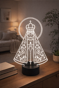 Luminária Led 3D - Santo Nossa Senhora Aparecida