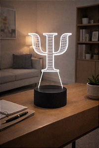 Luminária Led 3D Decoração Psicologia Profissão - Luz Branca