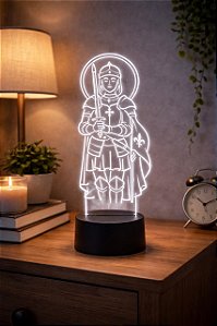 Luminária Led 3D Santa Joana D'arc