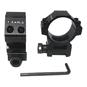 Mounts T-Eagle Standart Para Lunetas Tubo de 30mm - Trilhos 20mm - Medidas na Imagem