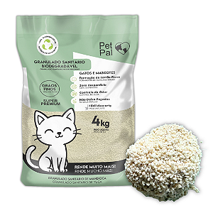 4 kg de Granulado Sanitária Biodegradável P/Gatos PetPal