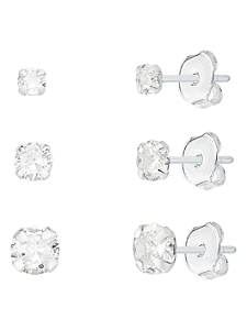 Trio Ponto de Luz Redondo em Prata 925 - Khlóris