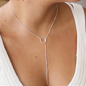 Colar Gravatinha Bola Slim