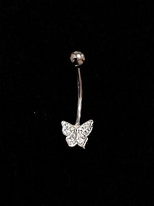 Piercing Umbigo Borboleta Slim