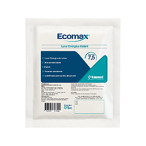 LUVAS CIRÚRGICAS ESTÉRIL - TAMANHO 7,5 - ECOMAX - 01 PAR