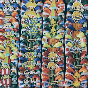 Laço M Aplique Festa Junina 10 unidades