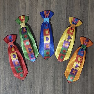 Gravata M Junina Dupla 10 unidades