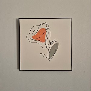 Quadro de Aço Duna Oliva Amor