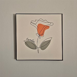 Quadro de Aço Duna Oliva Família