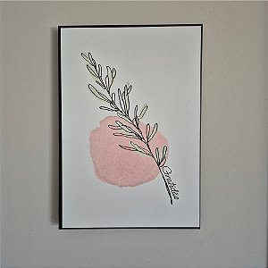 Quadro de Aço Primavera Gratidão